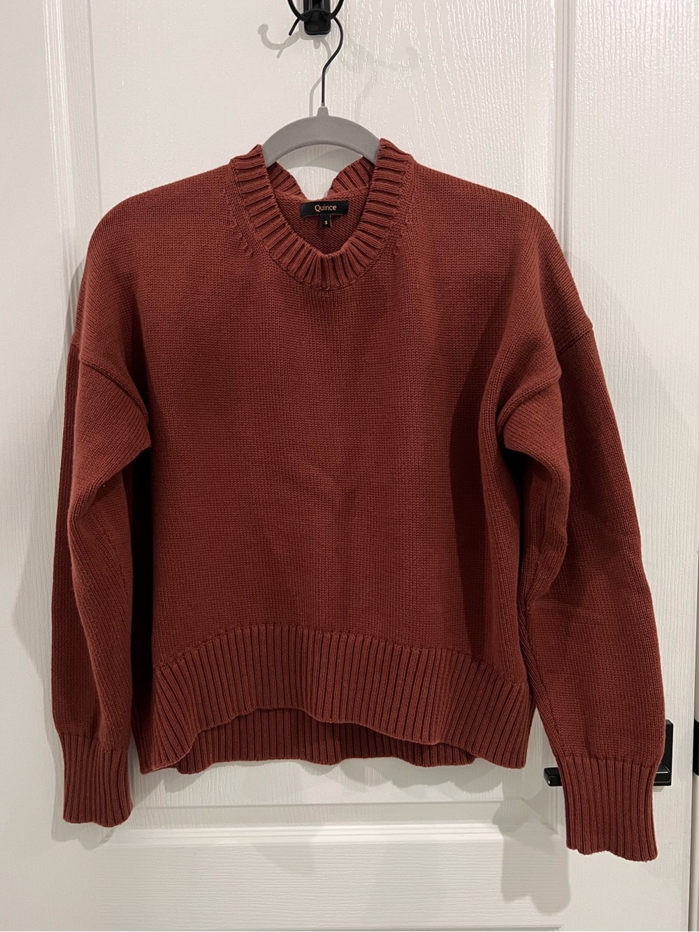 Quince 100% Organic Cotton Boyfriend Crew Sweater
